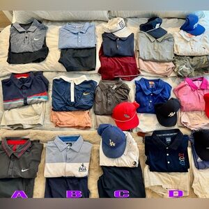 Golf Polo Lot Large / XL Nike Travis Matthew Foot Joy Adidas PXG Scotty Cameron
